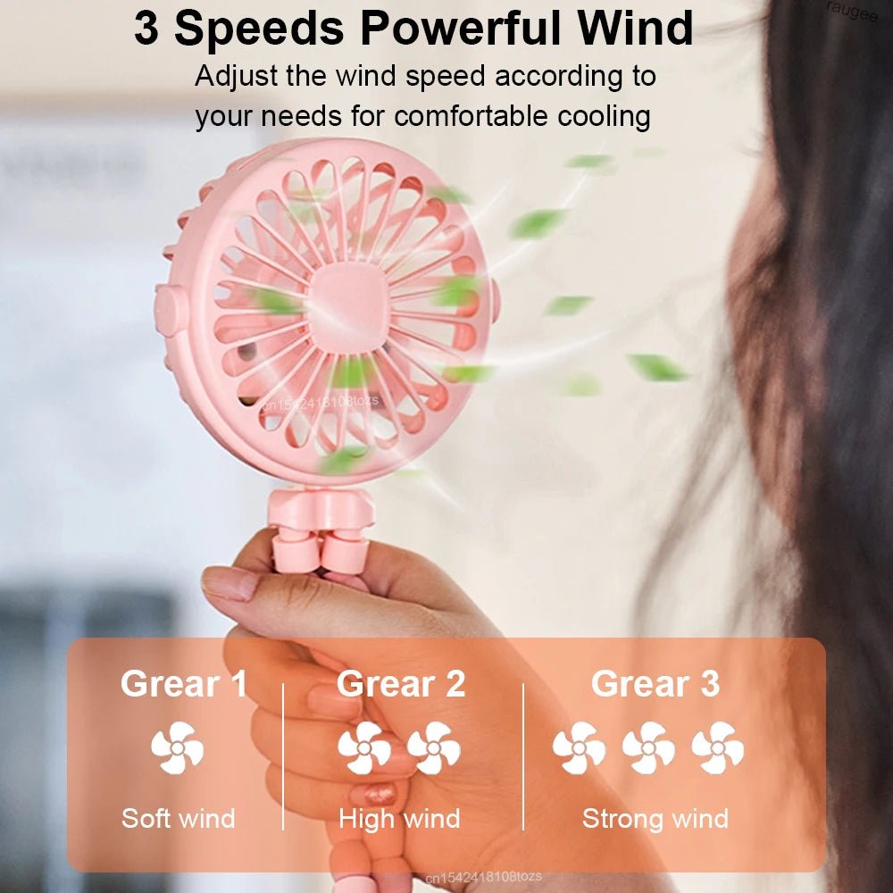 FlexBreeze Rechargeable Tripod Fan