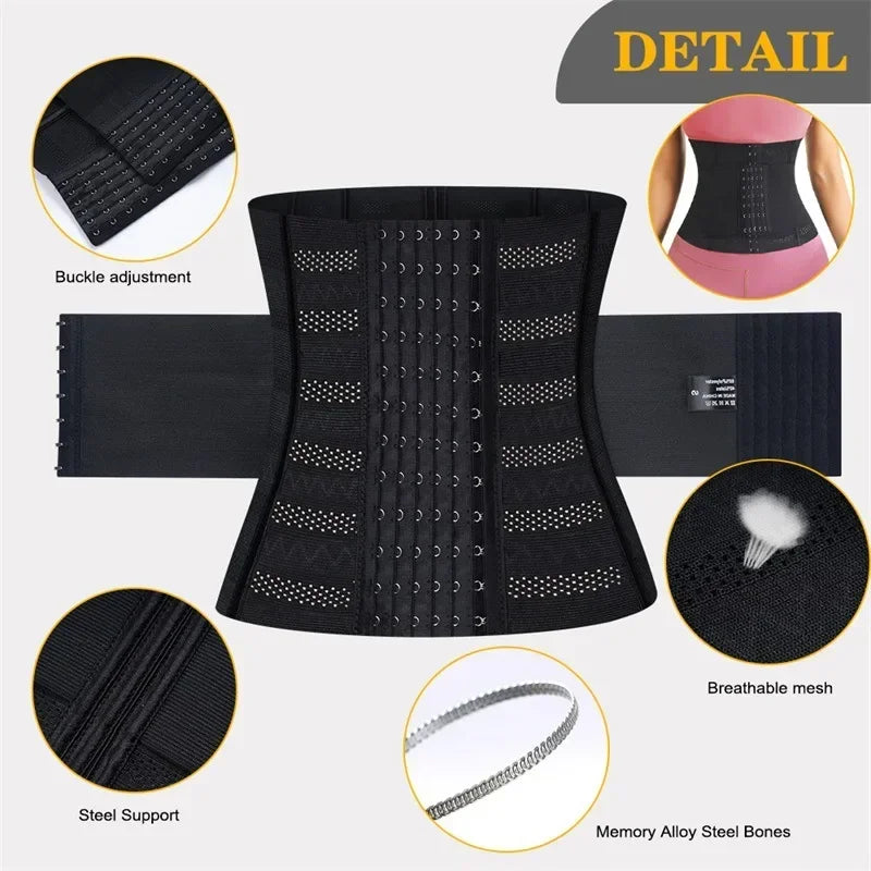 Adjustable Hook-and-Eye Waist Cincher