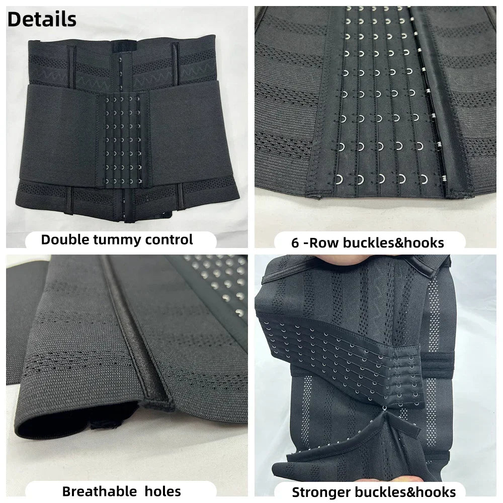 Adjustable Hook-and-Eye Waist Cincher