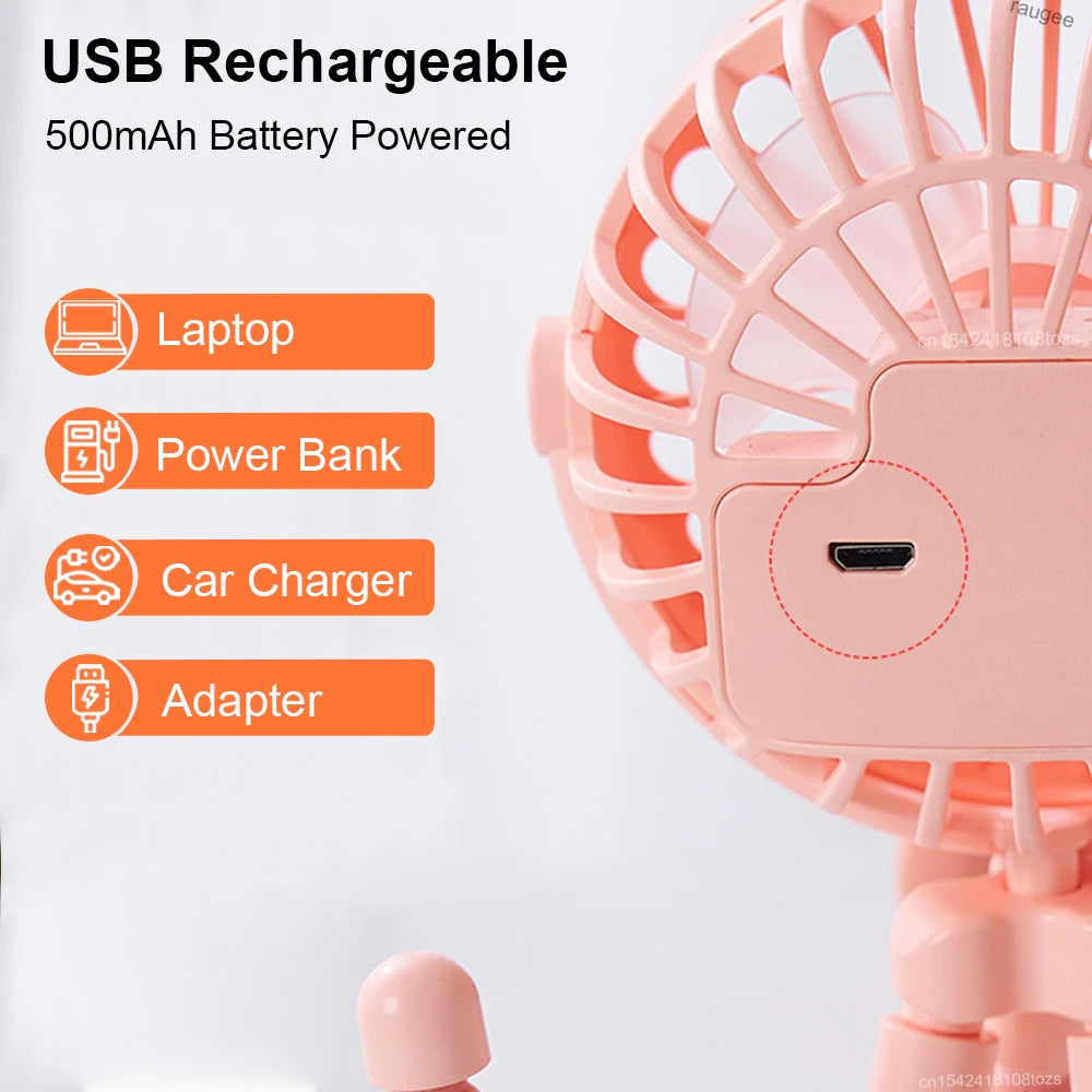 FlexBreeze Rechargeable Tripod Fan