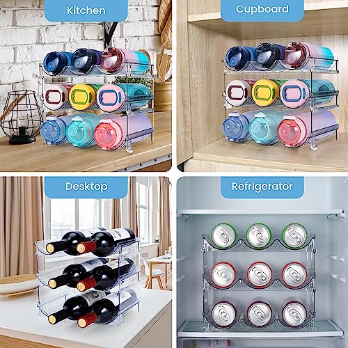 3-Pack Stackable Water Bottle Organizer